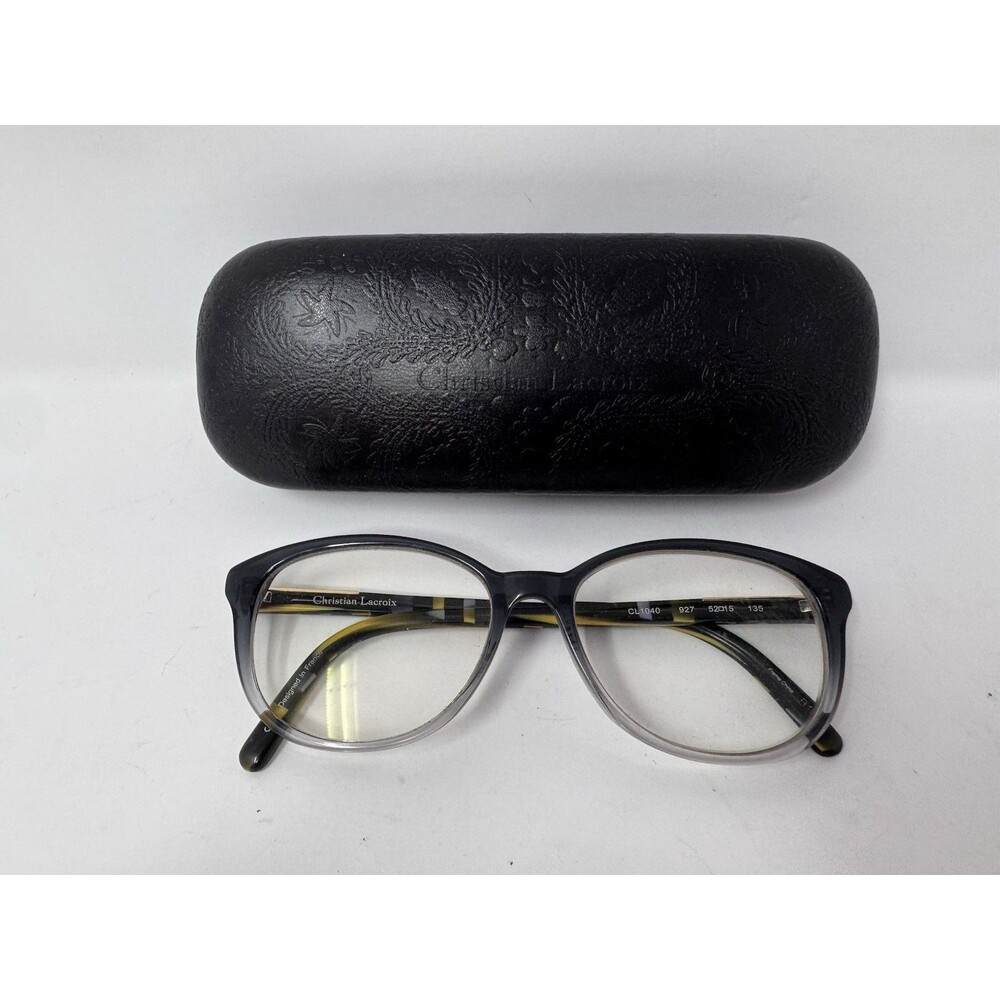 Christian Lacroix CL1040 Eyeglass Frames Only 927 Gray 52-15-135 with Case
